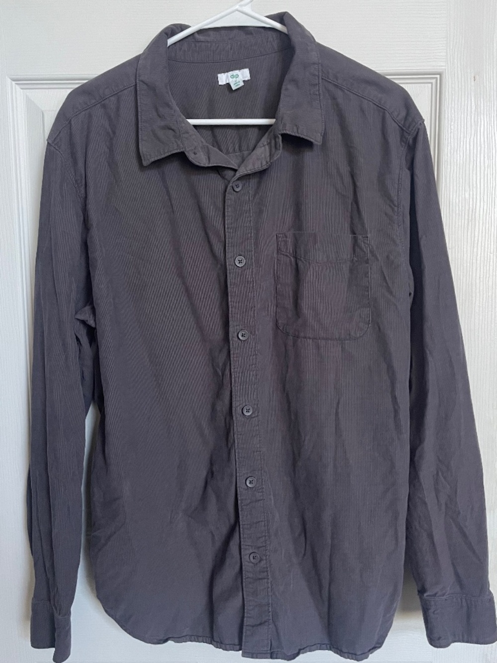 Wine-red Corduroy button-down